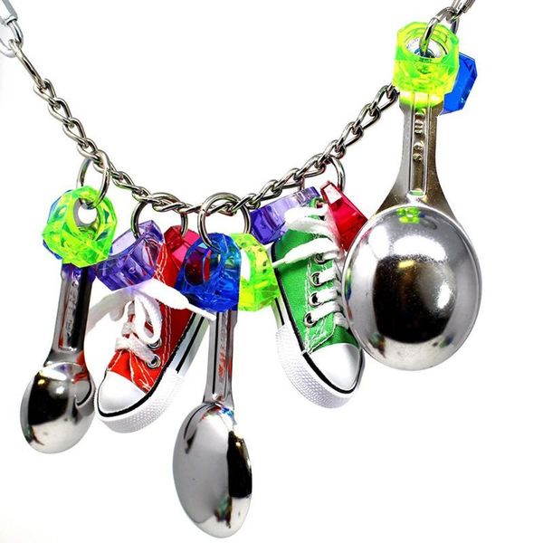 other bird supplies chew toy handmade for parrots hanging spoon sports small shoes stainless steel string training stress relief accessory
other bird supplies chew toy handmade for parrots hanging spoon sports small shoes stainless steel string training stress relief accessory