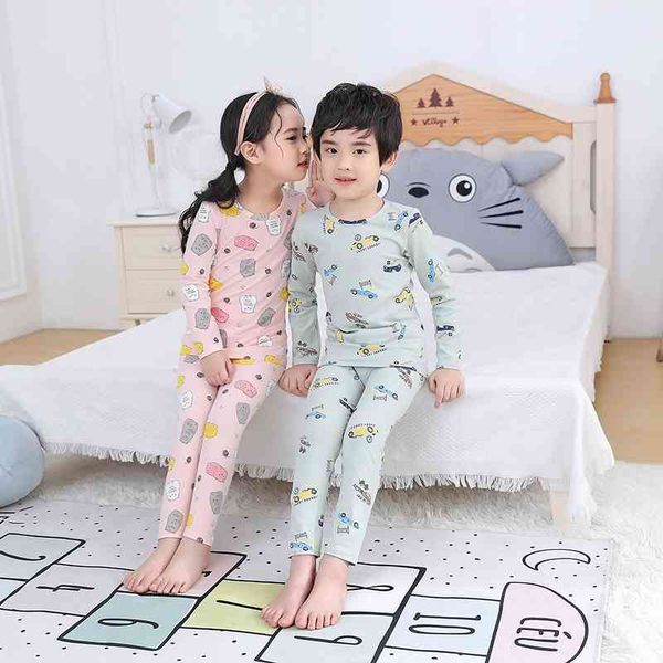 children's autumn trousers, underwear set, leica household clothes, cotton sweater, jinyan, Blue;red