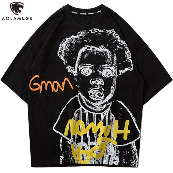 men's polos aolamegs t-shirt funny men comics boy letter graffiti male will see hipster oversized hip hop style streetwear, White;black
men's polos aolamegs t-shirt funny men comics boy letter graffiti male will see hipster oversized hip hop style streetwear, White;black