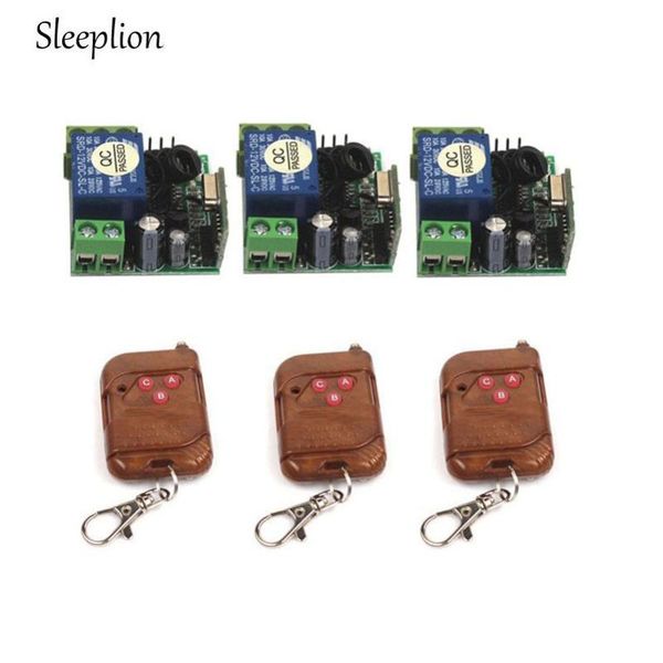 smart home control sleeplion wireless remote switches 433mhz/315mhz 12v dc module 3 receier +3 rf controls for light and door window
smart home control sleeplion wireless remote switches 433mhz/315mhz 12v dc module 3 receier +3 rf controls for light and door window