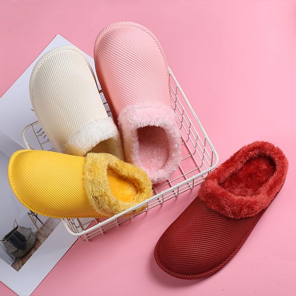 big size men winter slippers with fur women pu leather waterproof warm home sandals male indoor cotton flip flops light shoes, Black
big size men winter slippers with fur women pu leather waterproof warm home sandals male indoor cotton flip flops light shoes, Black