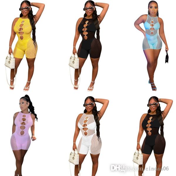 womens jumpsuits designer clothing 2022 spring and summer one-piece bodysuit new mesh milk silk splicing rompers, Black;white
womens jumpsuits designer clothing 2022 spring and summer one-piece bodysuit new mesh milk silk splicing rompers, Black;white