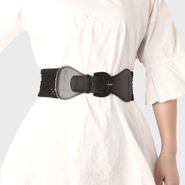 20 years of women's fashion waist cover versatile dress belt simple pin buckle elastic girl's decorative band, Silver
20 years of women's fashion waist cover versatile dress belt simple pin buckle elastic girl's decorative band, Silver