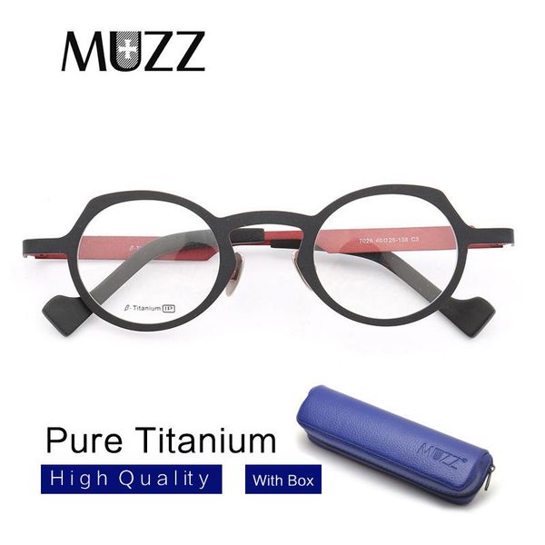 fashion sunglasses frames muzz pure titanium men's optical irregular super small full rim eyeglasses frame high myopia prescription g, Black
fashion sunglasses frames muzz pure titanium men's optical irregular super small full rim eyeglasses frame high myopia prescription g, Black