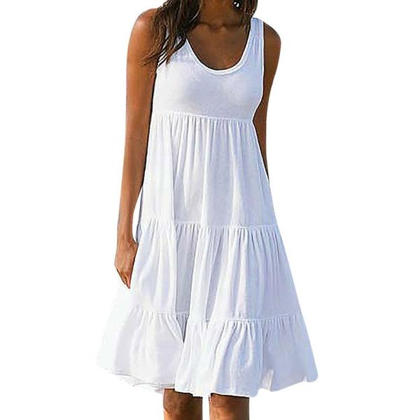 casual dresses for women 2021 sleeveless round neck solid color splicing big swing beach dress vestido de mujer, Black;gray
casual dresses for women 2021 sleeveless round neck solid color splicing big swing beach dress vestido de mujer, Black;gray