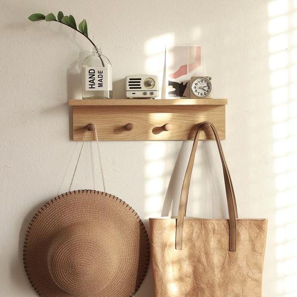 hooks & rails nordic solid wood kitchen storage rack modern punch-bathroom wall shelf multi-functional bedroom porch clothes hook
hooks & rails nordic solid wood kitchen storage rack modern punch-bathroom wall shelf multi-functional bedroom porch clothes hook