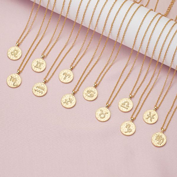 twelve constellations necklace selling new clavicle necklace with ancient english letters, Silver
twelve constellations necklace selling new clavicle necklace with ancient english letters, Silver