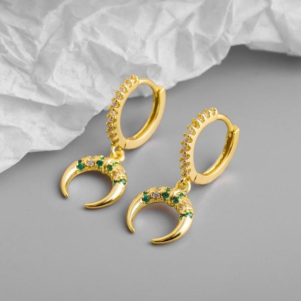 hoop & huggie women's vintage ethnic colorful earrings shiny crystal paved crescent moon zirconia charming earring piercing jewelry, Golden;silver
hoop & huggie women's vintage ethnic colorful earrings shiny crystal paved crescent moon zirconia charming earring piercing jewelry, Golden;silver
