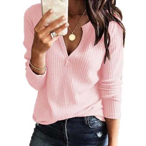 women's shirt casual solid color ladies fashion v neck shirts female long sleeves loose slim t 2021 spring t-shirt, White
women's shirt casual solid color ladies fashion v neck shirts female long sleeves loose slim t 2021 spring t-shirt, White