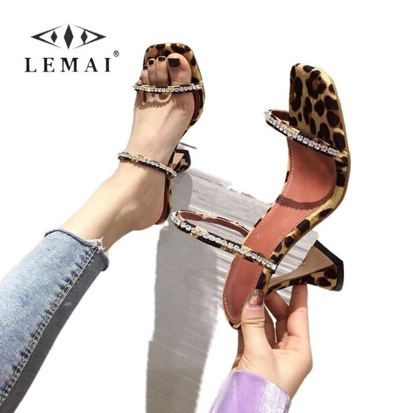 slippers 2021 leopard print crystal narrow banded sandals summer outdoor style high heel, Black
slippers 2021 leopard print crystal narrow banded sandals summer outdoor style high heel, Black