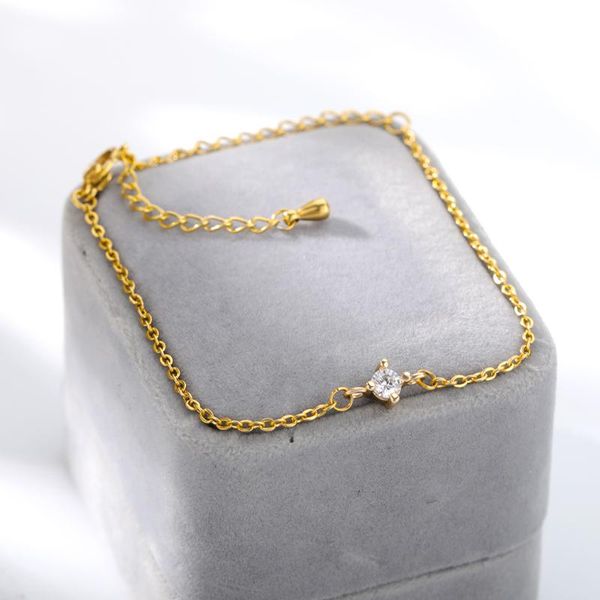 link, chain stainless steel gold bracelet for women round lucky zircon charm bangle jewelry gift bijoux femme silber pulseira, Black
link, chain stainless steel gold bracelet for women round lucky zircon charm bangle jewelry gift bijoux femme silber pulseira, Black