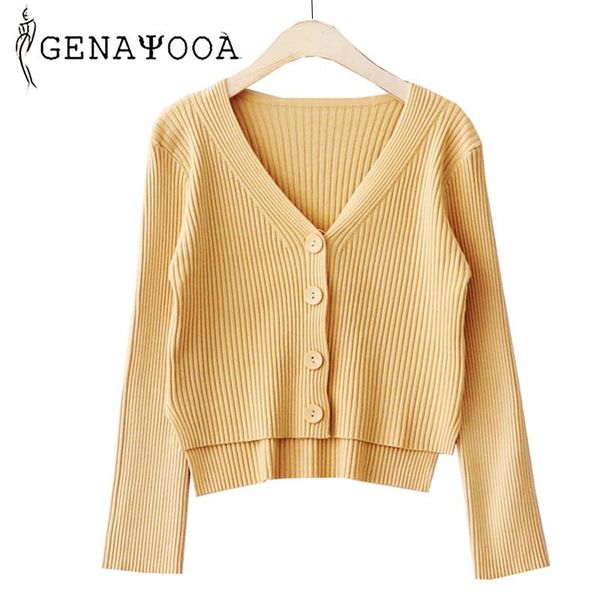 genayooa short wool knitted cardigan autumn sweater women v neck slim female cardigans soft jumper ladies korean 210417, White;black
genayooa short wool knitted cardigan autumn sweater women v neck slim female cardigans soft jumper ladies korean 210417, White;black