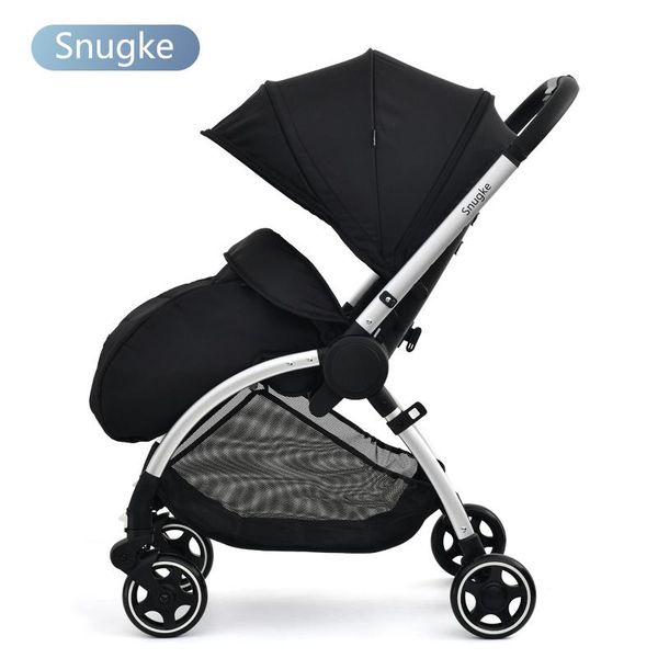 strollers# baby stroller pram pushchair one hand folding reversible seat handle