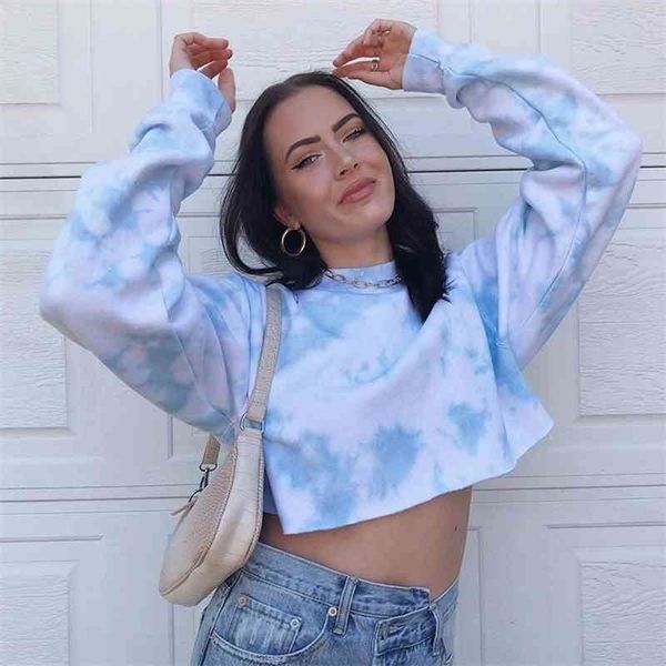 lusofie tie dye printed long sleeve sweatshirt women casual loose crop sweat shirt streetwear autumn hoodies ladies 210408, White
lusofie tie dye printed long sleeve sweatshirt women casual loose crop sweat shirt streetwear autumn hoodies ladies 210408, White