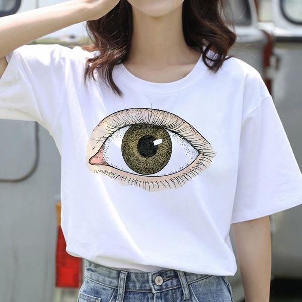 women's t-shirt 2021 summer style fashion eyelash graphic t shirt women eye shadow grunge ullzang tee female ropa mujer, White
women's t-shirt 2021 summer style fashion eyelash graphic t shirt women eye shadow grunge ullzang tee female ropa mujer, White