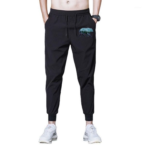 men's pants clothing forest bear casual 2021 fashion fitness outdoor cycling sports, Black
men's pants clothing forest bear casual 2021 fashion fitness outdoor cycling sports, Black