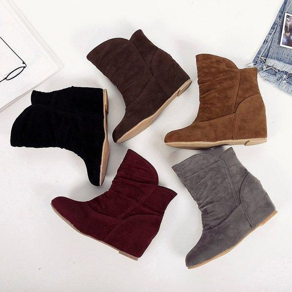 boots women's suede sleeves round toe flat ankle women casual fashion all-match personality, Black
boots women's suede sleeves round toe flat ankle women casual fashion all-match personality, Black