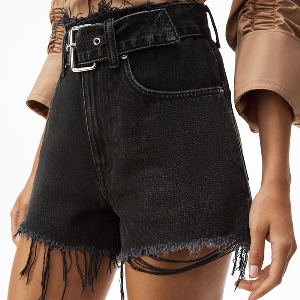 women denim shorts high waist 2021 spring summer ladies tassel trim fashion straight short jeans with sashes black grey women's, Blue
women denim shorts high waist 2021 spring summer ladies tassel trim fashion straight short jeans with sashes black grey women's, Blue
