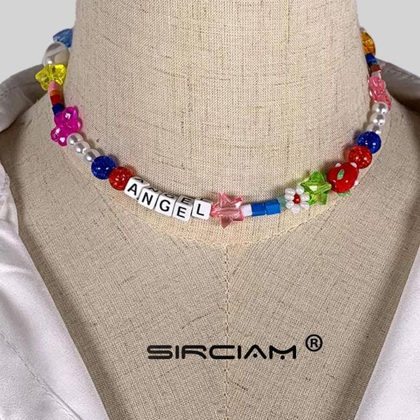 chokers handmade candy geometry beaded colorful star flower necklace for women asymmetry letter choker simulated pearl jewelry wholesale, Golden;silver
chokers handmade candy geometry beaded colorful star flower necklace for women asymmetry letter choker simulated pearl jewelry wholesale, Golden;silver