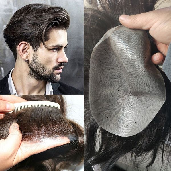 men's hair toupee human hairpieces er super thin skin wig v-looped replacement system, Black
men's hair toupee human hairpieces er super thin skin wig v-looped replacement system, Black