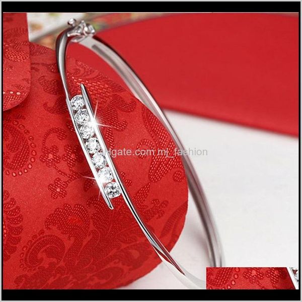 bangle bracelets jewelryversion of the diamond zircon female open buckle creative fashion bracelet sier jewelry wholesale 2380 drop delivery, Black
bangle bracelets jewelryversion of the diamond zircon female open buckle creative fashion bracelet sier jewelry wholesale 2380 drop delivery, Black