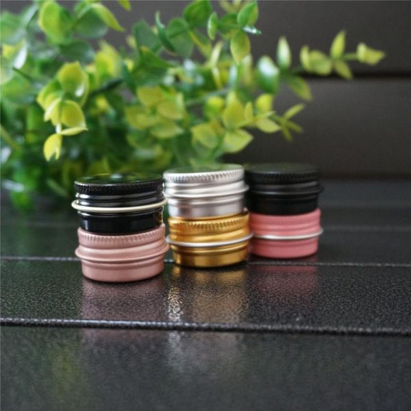 storage bottles & jars 5g empty gold pink round aluminum box metal tin portable cream diy refillable jar tea 5ml bright/matte black pot
storage bottles & jars 5g empty gold pink round aluminum box metal tin portable cream diy refillable jar tea 5ml bright/matte black pot