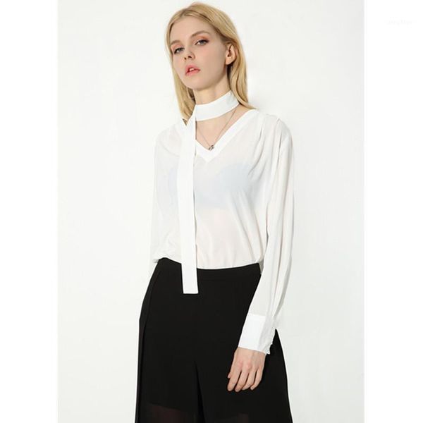 women's blouses & shirts chiffon 2021 summer solid black white ol blouse simple elegant v neck shirt blusa
women's blouses & shirts chiffon 2021 summer solid black white ol blouse simple elegant v neck shirt blusa