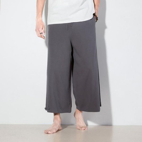 plain color elastic waist linen wide leg pants men plus size 4xl 5xl loose fit lounge pants casual workout summer hemp trousers, Black
plain color elastic waist linen wide leg pants men plus size 4xl 5xl loose fit lounge pants casual workout summer hemp trousers, Black