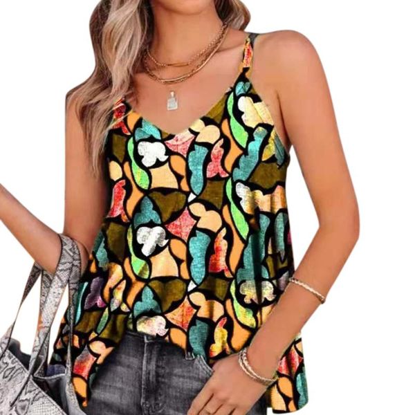 women's tanks & camis women vintage print loose vests v-neck casual sleeveless tank strap camisole fashion plus size streetwear t shirt, White
women's tanks & camis women vintage print loose vests v-neck casual sleeveless tank strap camisole fashion plus size streetwear t shirt, White