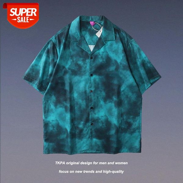 tkpa retro tie-dye short-sleeved shirt male street hip-hop couple loose casual wei yi #hx1s, White;black
tkpa retro tie-dye short-sleeved shirt male street hip-hop couple loose casual wei yi #hx1s, White;black