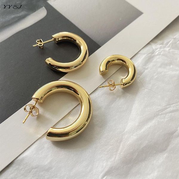 hoop & huggie gold thick chunky earring for women c open ended circle light weight empty tube hollow fashion minimalist, Golden;silver
hoop & huggie gold thick chunky earring for women c open ended circle light weight empty tube hollow fashion minimalist, Golden;silver