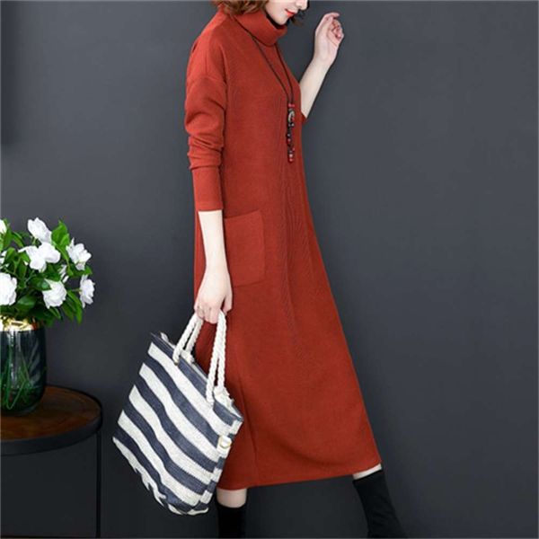 casual dresses dress women clothes artistic style autumn winter bottomed knitted with high collar showing thin temperament and loose skirt h, Black;gray
casual dresses dress women clothes artistic style autumn winter bottomed knitted with high collar showing thin temperament and loose skirt h, Black;gray