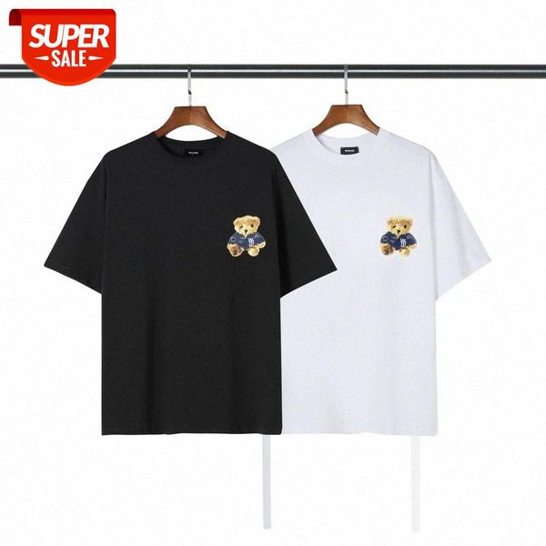 streetwear men high street fashion brand embroidered teddy bear loose short sleeve t-shirt #lz2v, White;black
streetwear men high street fashion brand embroidered teddy bear loose short sleeve t-shirt #lz2v, White;black