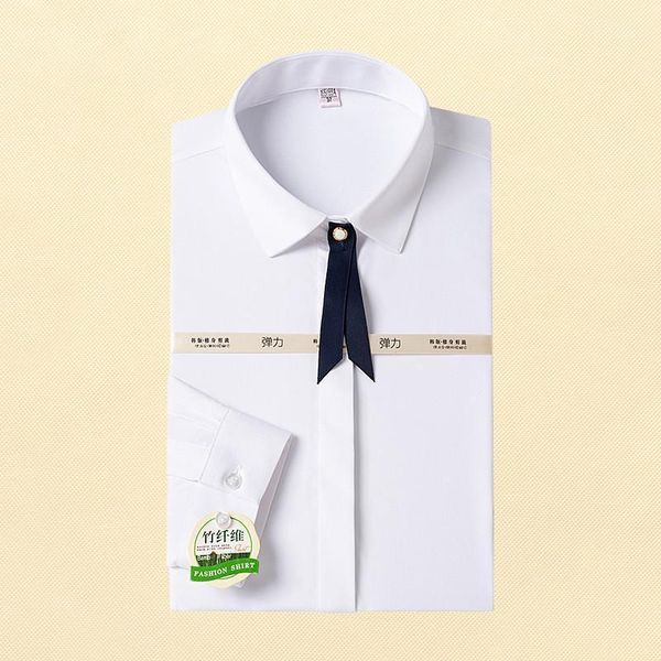 bamboo fiber ladies shirts long sleeve professional formal wear office student blouses women plus size women's &1, White
bamboo fiber ladies shirts long sleeve professional formal wear office student blouses women plus size women's &1, White