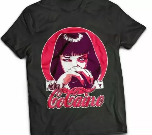 pulp fiction t-shirt mia wallace quentin tarentino movie film 80s retro cult te, White;black
pulp fiction t-shirt mia wallace quentin tarentino movie film 80s retro cult te, White;black