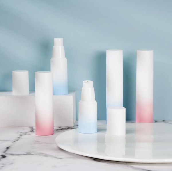storage bottles & jars 20ml 30ml 50ml white gradient color press-packed plastic emulsion spray airless bottle sn908
storage bottles & jars 20ml 30ml 50ml white gradient color press-packed plastic emulsion spray airless bottle sn908