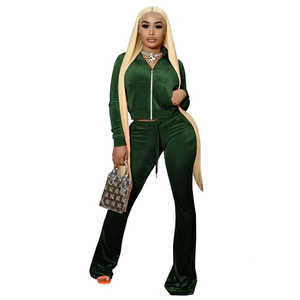 luxury two omancady winter velvet piece set women tracksuit zip jacket crop and wide leg pants sweatpants matching sets casual suitthe femal, Gray
luxury two omancady winter velvet piece set women tracksuit zip jacket crop and wide leg pants sweatpants matching sets casual suitthe femal, Gray