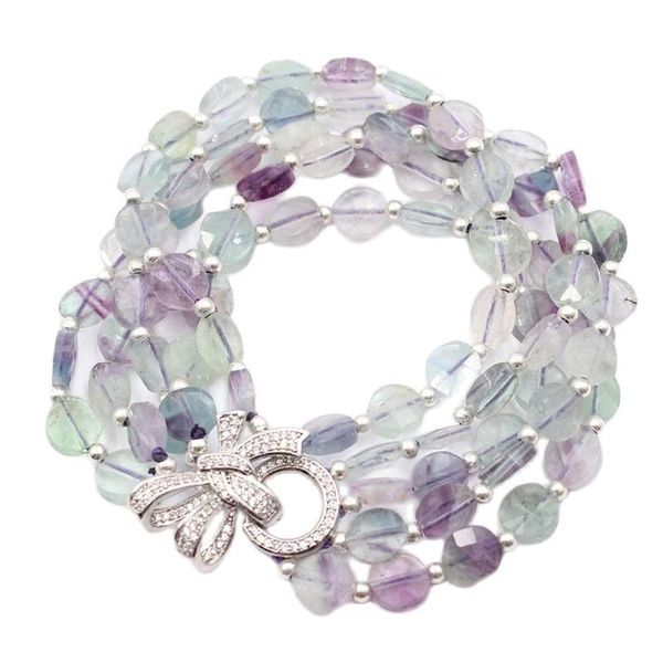 beaded, strands guaiguai jewelry 5 rows natural mix color fluorites faceted coin beads bracelet cz flower clasp handmade for women, Black
beaded, strands guaiguai jewelry 5 rows natural mix color fluorites faceted coin beads bracelet cz flower clasp handmade for women, Black