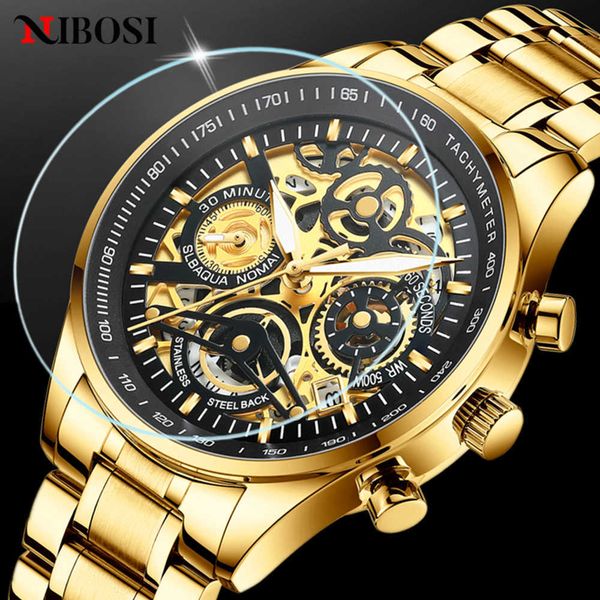 nibosi mens watches brand luxury golden skeleton men watch business waterproof luminous fashion male clock relogio masculino 210728, Slivery;brown
nibosi mens watches brand luxury golden skeleton men watch business waterproof luminous fashion male clock relogio masculino 210728, Slivery;brown