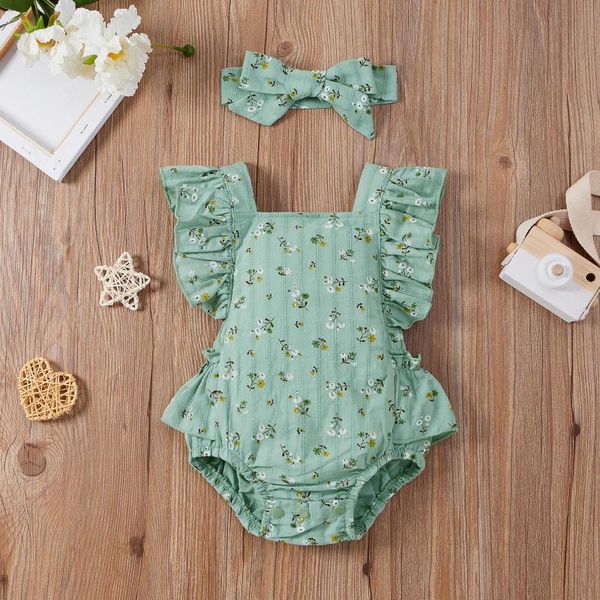 jumpsuits infant baby girls floral print romper sleeve ruffles triangle crotch cute overalls + headbands costumes summer, Blue
jumpsuits infant baby girls floral print romper sleeve ruffles triangle crotch cute overalls + headbands costumes summer, Blue