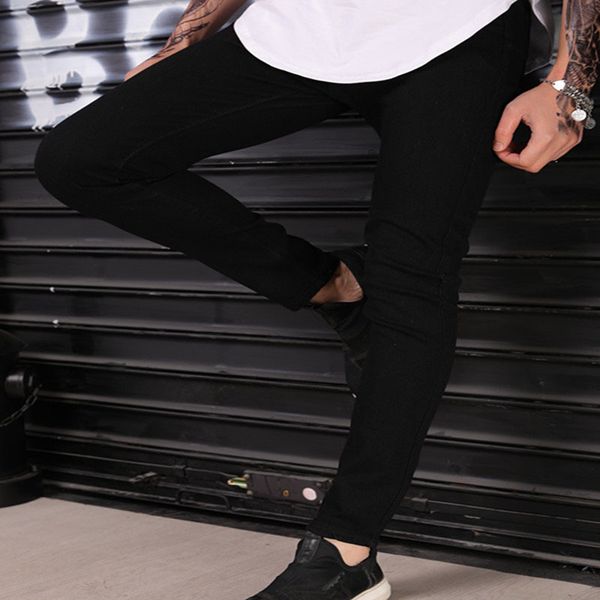 men's jeans fashion casual men jeans leisure hip hop black feet pencil pants men denim ny homme o8o5, Blue
men's jeans fashion casual men jeans leisure hip hop black feet pencil pants men denim ny homme o8o5, Blue