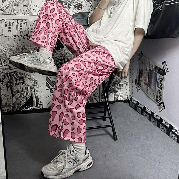 women's pants & capris women y2k wide leg loose harajuku summer street pink leopard print casual straight high waist tren trouser suits, Black;white
women's pants & capris women y2k wide leg loose harajuku summer street pink leopard print casual straight high waist tren trouser suits, Black;white