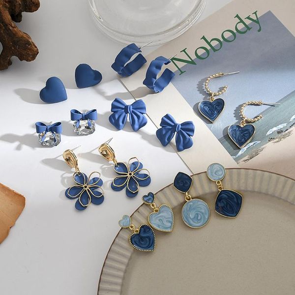 stud simple blue earrings for women heart-shaped geometric drip glaze matte 2021 party wedding accessories, Golden;silver
stud simple blue earrings for women heart-shaped geometric drip glaze matte 2021 party wedding accessories, Golden;silver