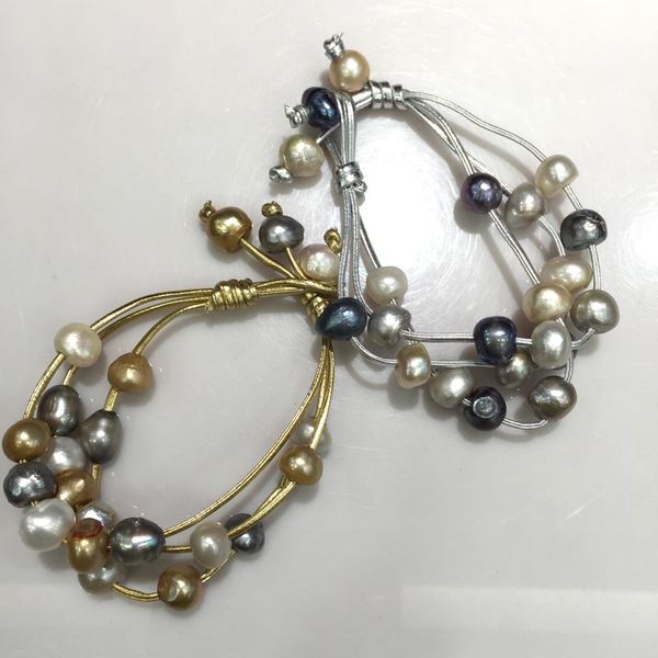 tennis casual sporty baroque natural fresh water pearl bracelet grey gold color fashion women jewelry 10mm some hole or spots, Golden;silver
tennis casual sporty baroque natural fresh water pearl bracelet grey gold color fashion women jewelry 10mm some hole or spots, Golden;silver