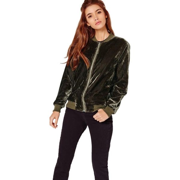 women's jackets solid velvet baseball jacket women long sleeve causal slim coats pleuche patchwork stand collar zipper coat clothes, Black;brown
women's jackets solid velvet baseball jacket women long sleeve causal slim coats pleuche patchwork stand collar zipper coat clothes, Black;brown