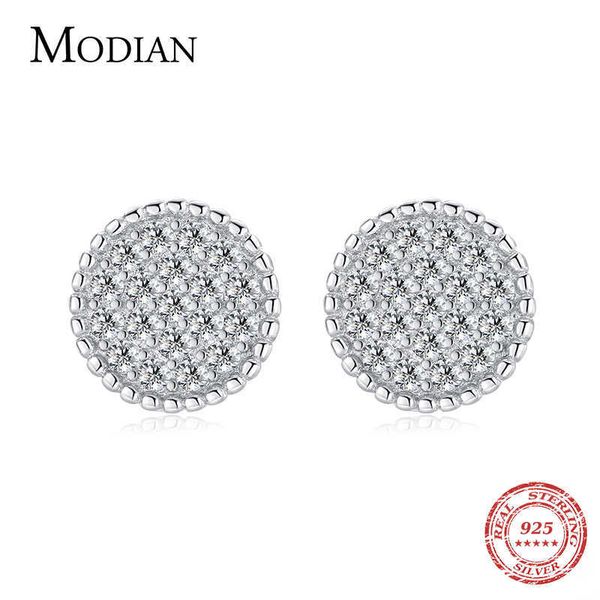 925 sterling silver luxury buttons ear studs for women twinkle clear cz simple round stud earrings wedding fine jewelry 210707, Golden;silver
925 sterling silver luxury buttons ear studs for women twinkle clear cz simple round stud earrings wedding fine jewelry 210707, Golden;silver