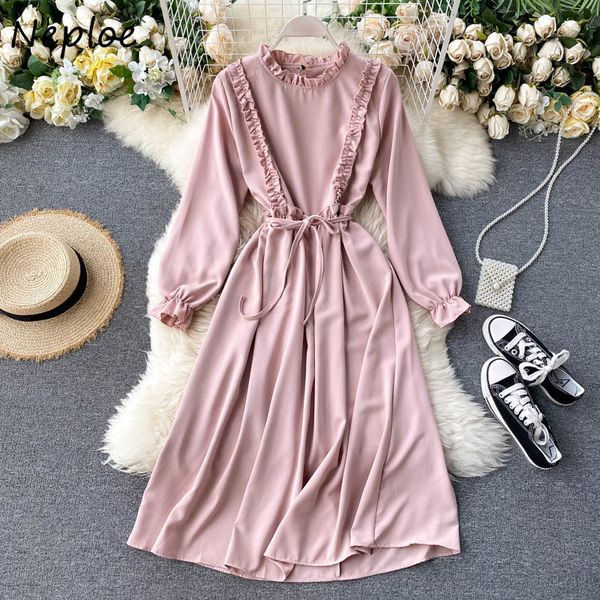 neploe french wooden ear patchwork elegant dress women high waist hip a line slim vestidos o neck long sleeve robe spring 95042 210422, Black;gray
neploe french wooden ear patchwork elegant dress women high waist hip a line slim vestidos o neck long sleeve robe spring 95042 210422, Black;gray