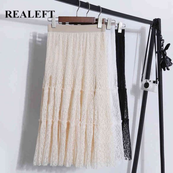 spring summer pleated skirts female elegant high waist mesh lace patchwork women's a-line mid-calf 210428, Black
spring summer pleated skirts female elegant high waist mesh lace patchwork women's a-line mid-calf 210428, Black