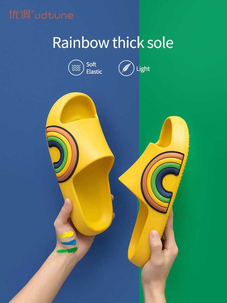 fashion slippers women rainbow slides summer bathroom leak men indoor shoes soft eva non-slip sandals man platform home slipper 210619, Black
fashion slippers women rainbow slides summer bathroom leak men indoor shoes soft eva non-slip sandals man platform home slipper 210619, Black