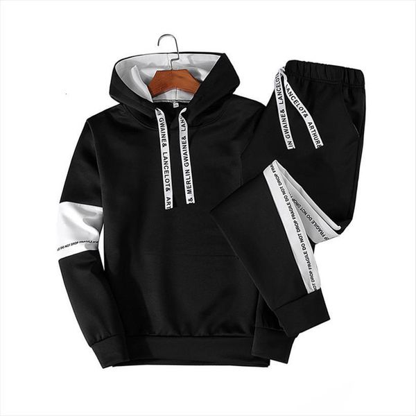 spring and autumn black white mens tracksuit patchwork hooded fashion sports 2 piece sweatshirt casual wear sweatpants, Gray
spring and autumn black white mens tracksuit patchwork hooded fashion sports 2 piece sweatshirt casual wear sweatpants, Gray